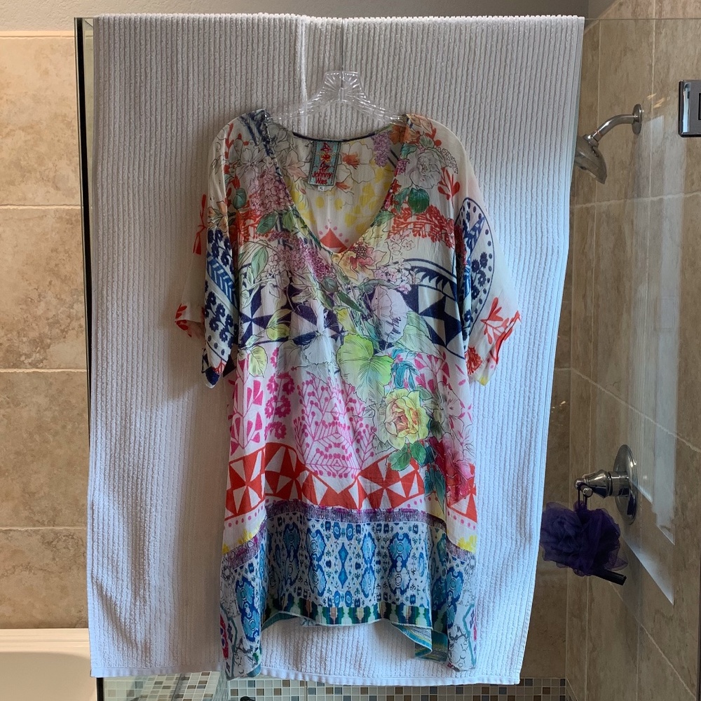 Super fun Johnny Was Tunic Size XL